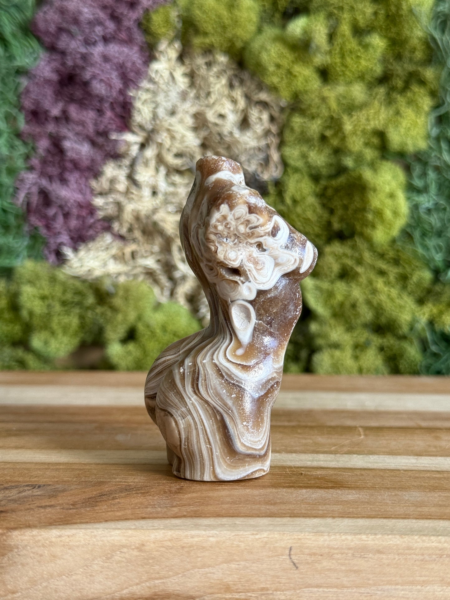 CHOCOLATE CALCITE GODDESS BODY