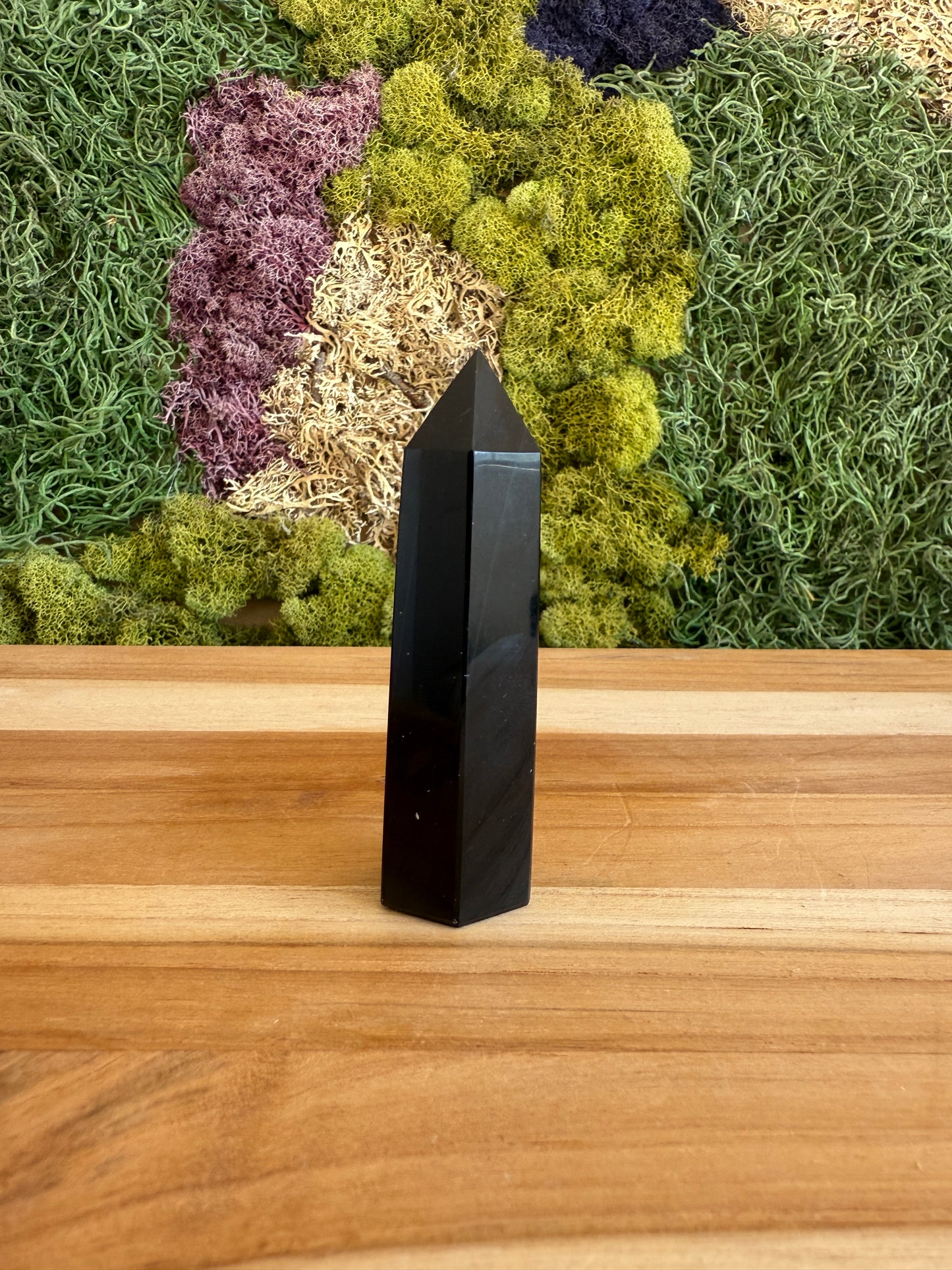 SILVER SHEEN OBSIDIAN TOWER