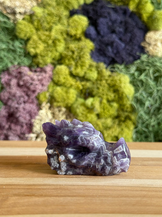 AMETHYST DRAGON SKULL