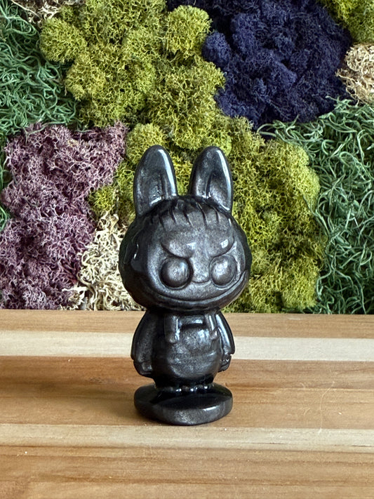 SILVER SHEEN OBSIDIAN LABUBU XL