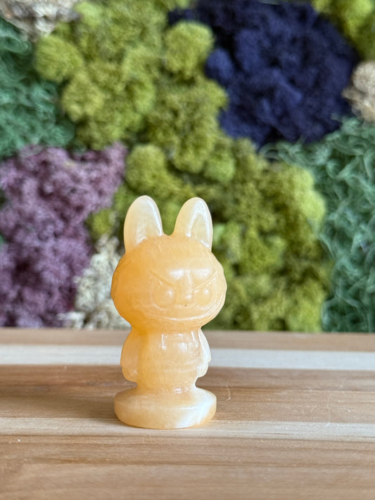 ORANGE CALCITE LABUBU