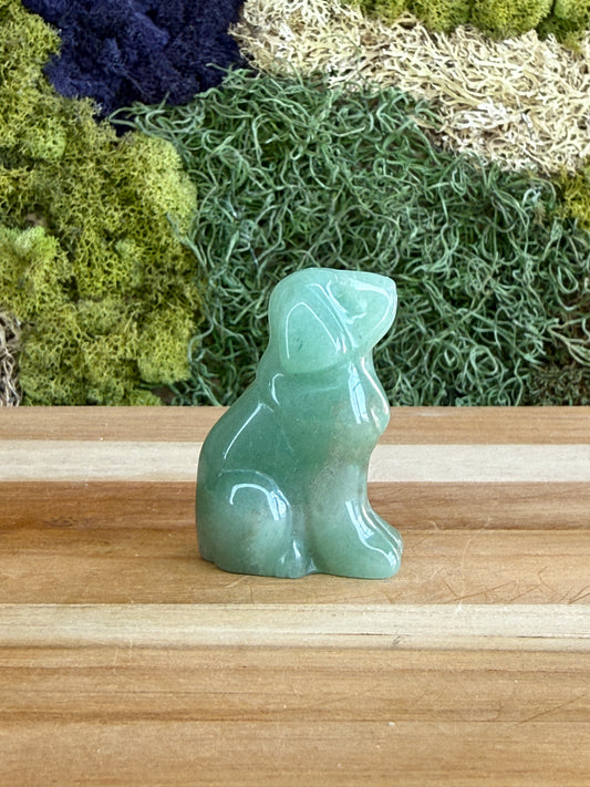 GREEN AVENTURINE DOG