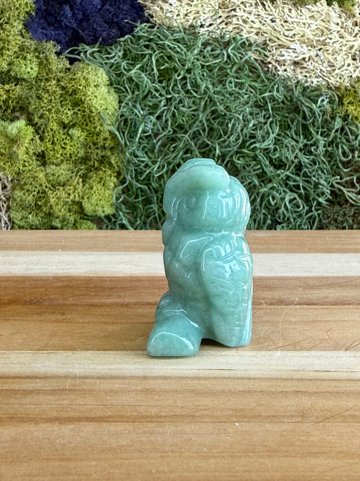 GREEN AVENTURINE OWL