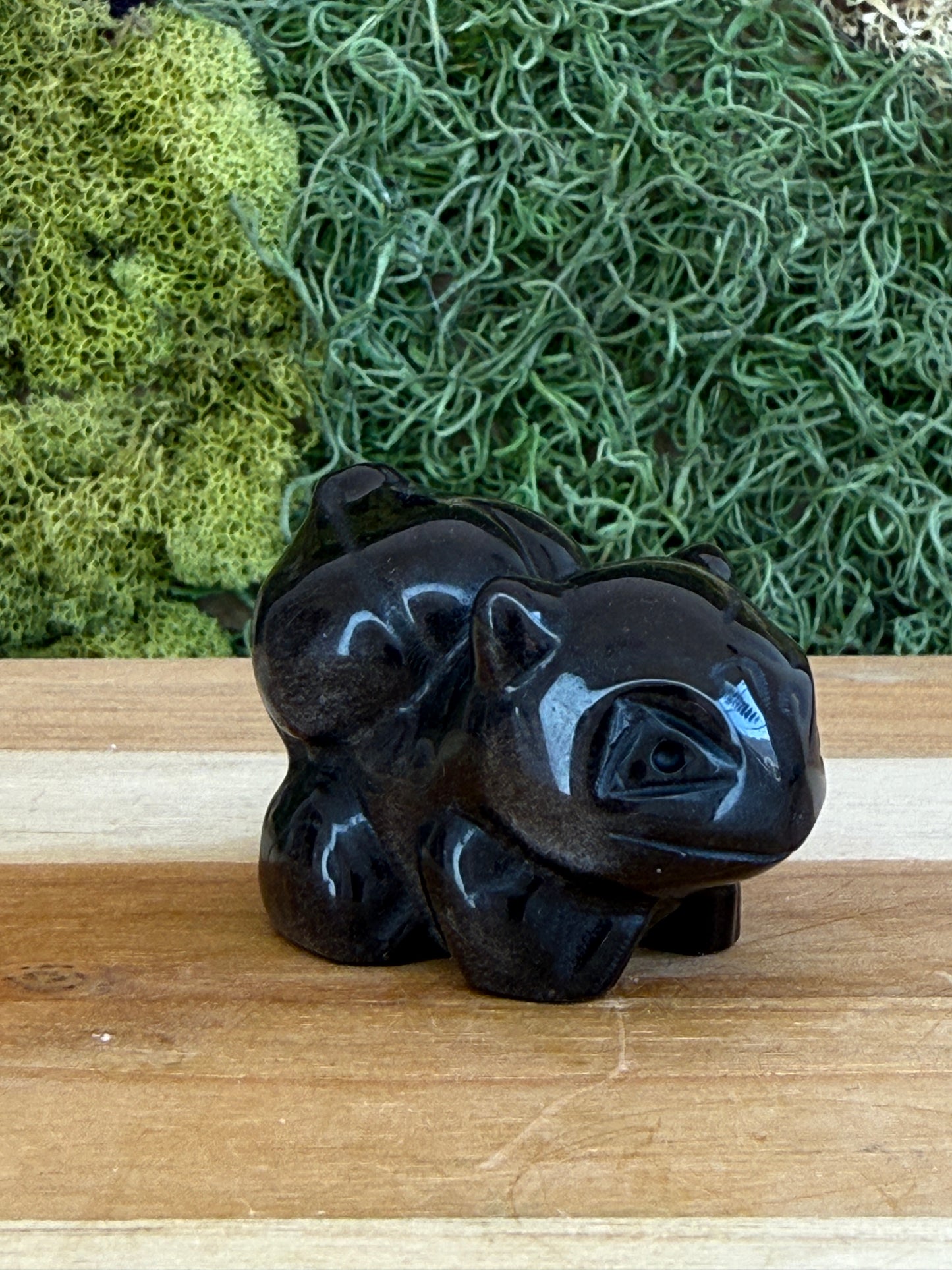 SILVER SHEEN OBSIDIAN BULBASAUR
