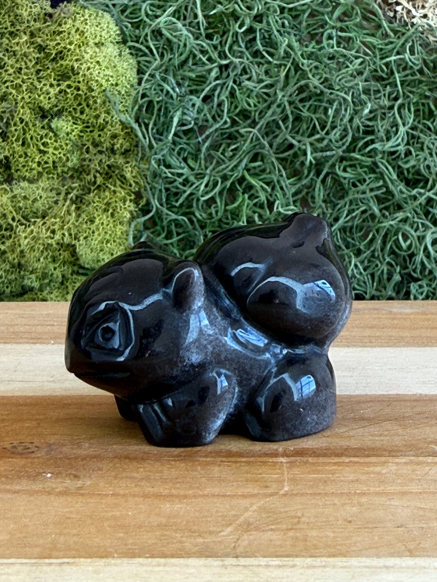 SILVER SHEEN OBSIDIAN BULBASAUR