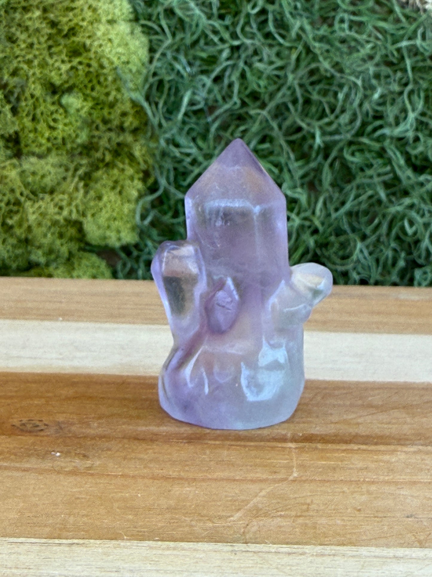 PURPLE FLUORITE CRYSTAL POINT