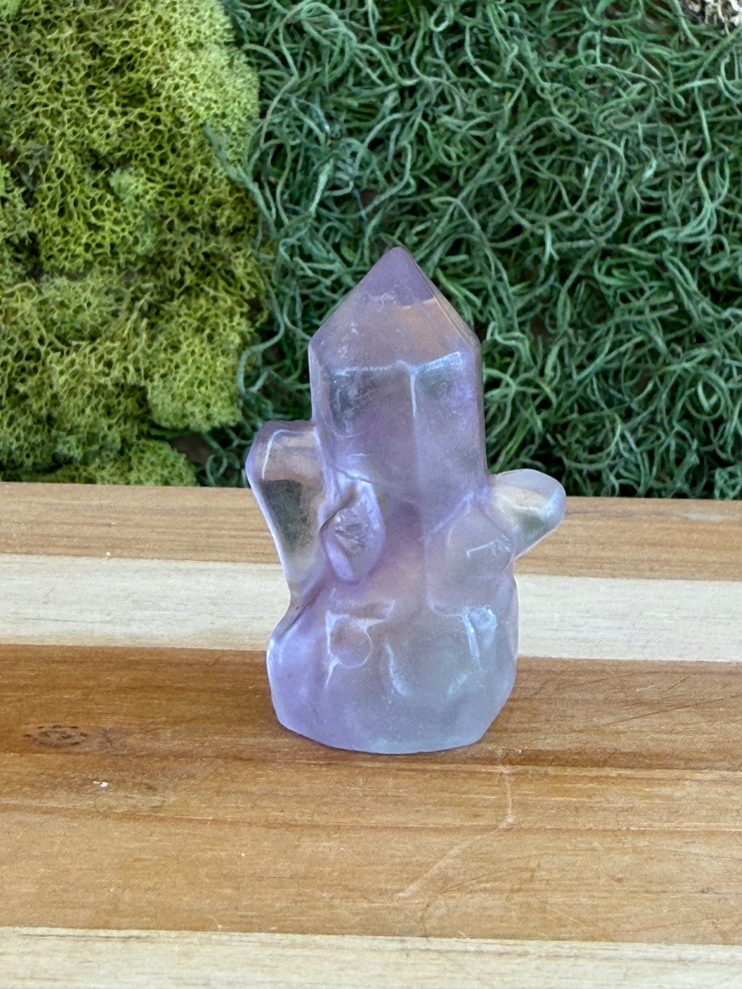 PURPLE FLUORITE CRYSTAL POINT