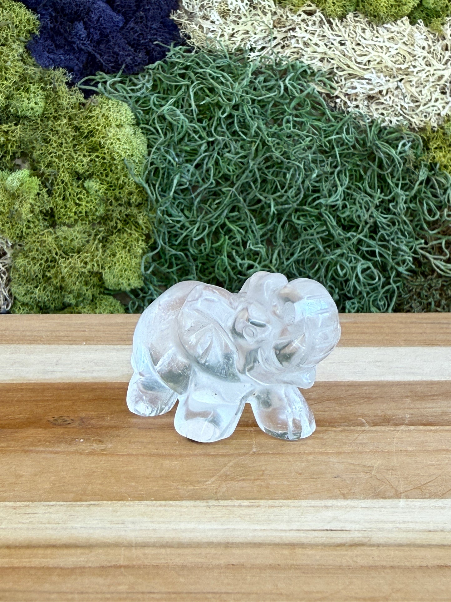 CLEAR QUARTZ ELEPHANT