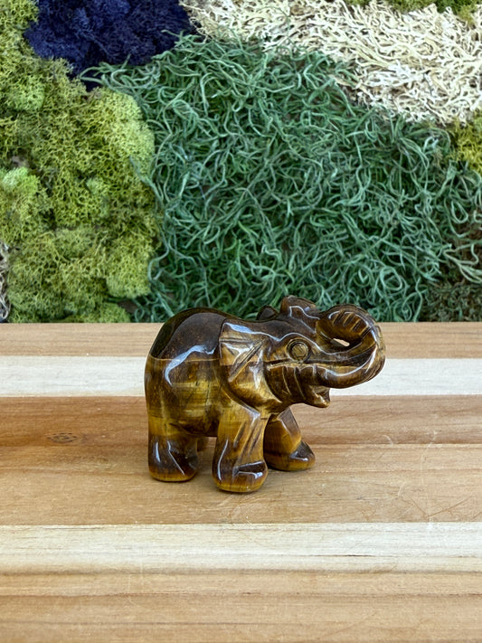 TIGERS EYE ELEPHANT