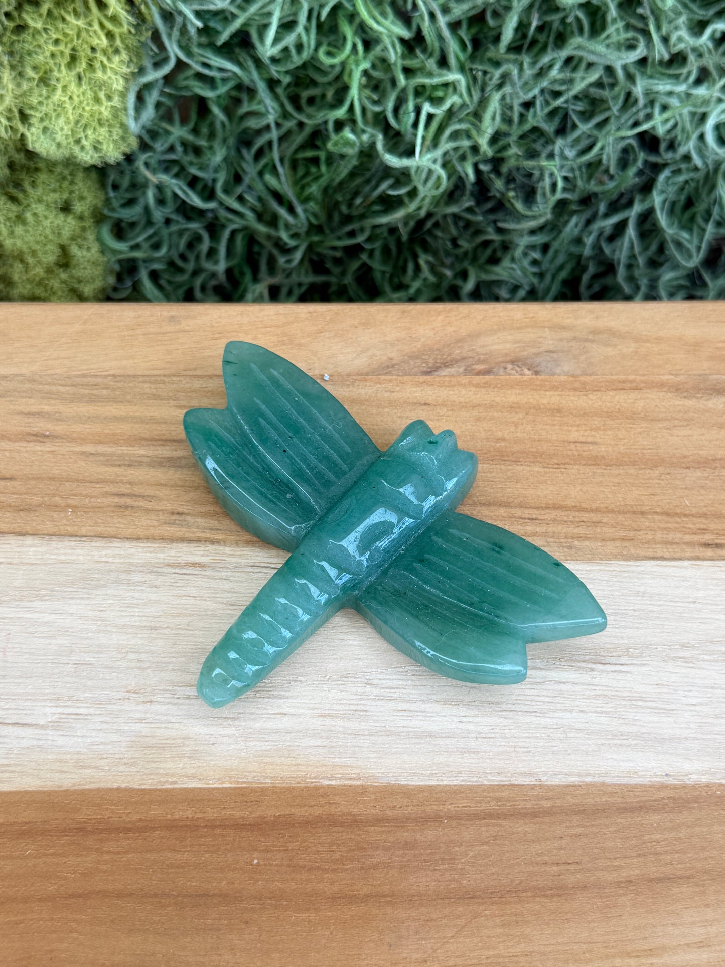 GREEN AVENTURINE DRAGONFLY