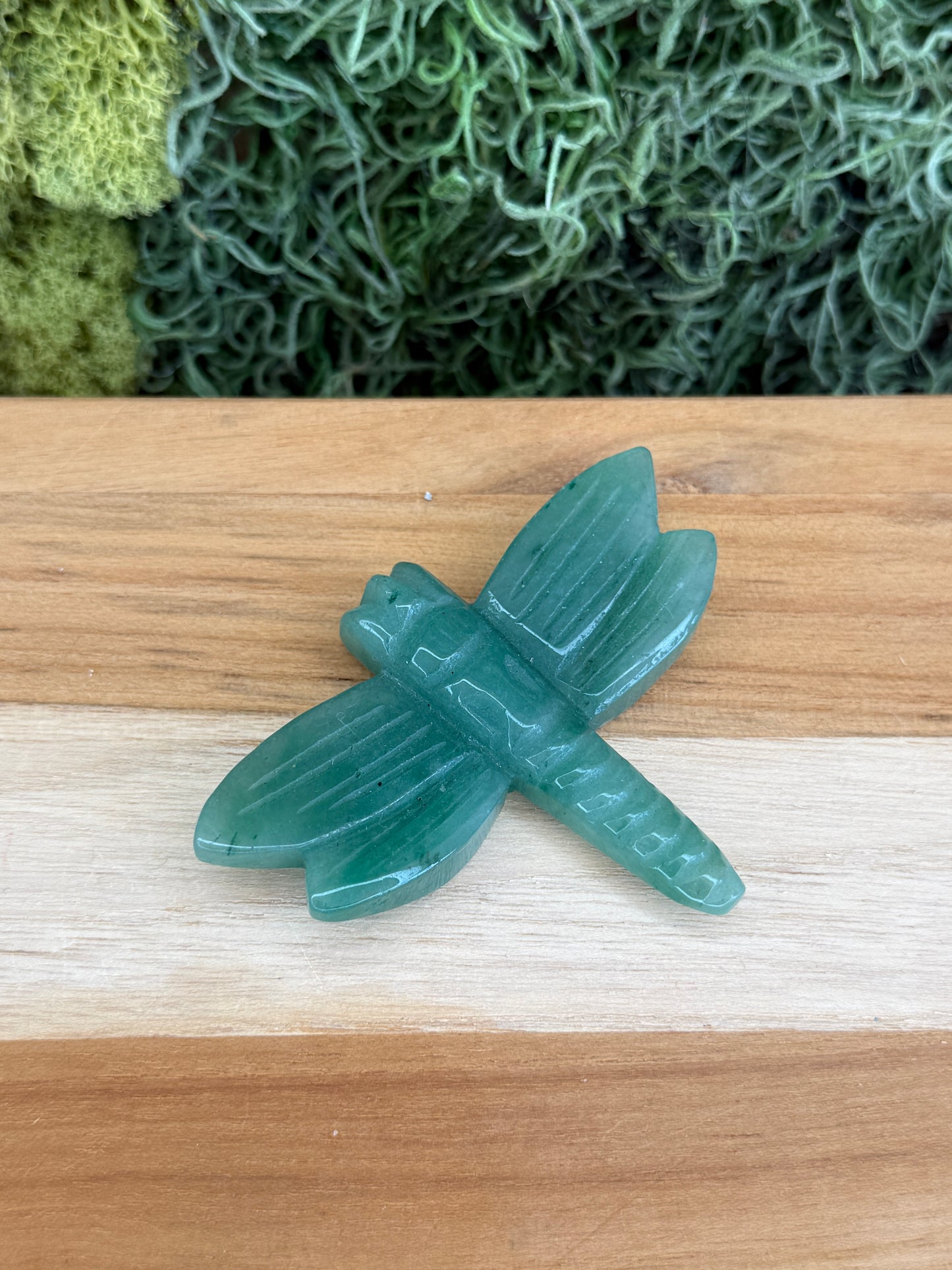 GREEN AVENTURINE DRAGONFLY
