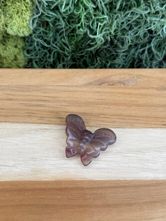 RAINBOW FLUORITE BUTTERFLY