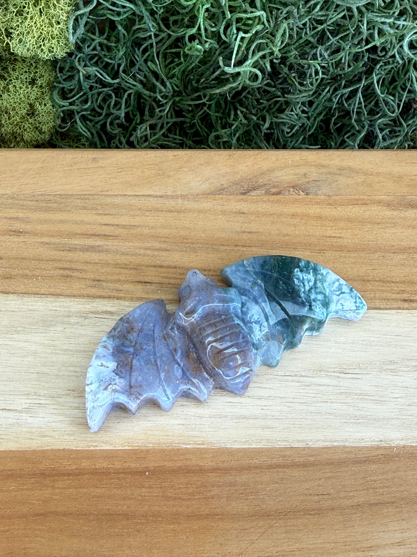 MOSS AGATE BAT