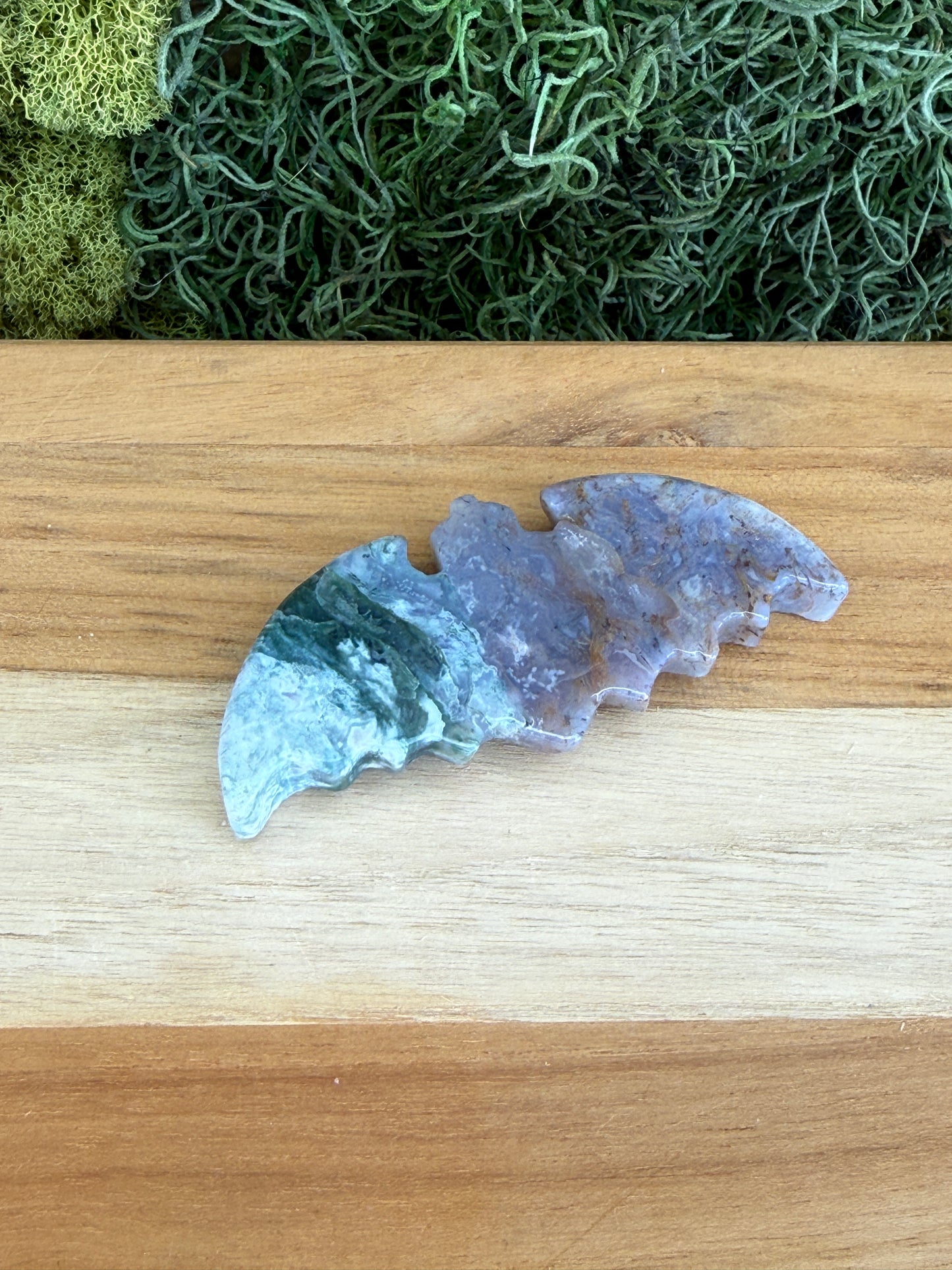 MOSS AGATE BAT