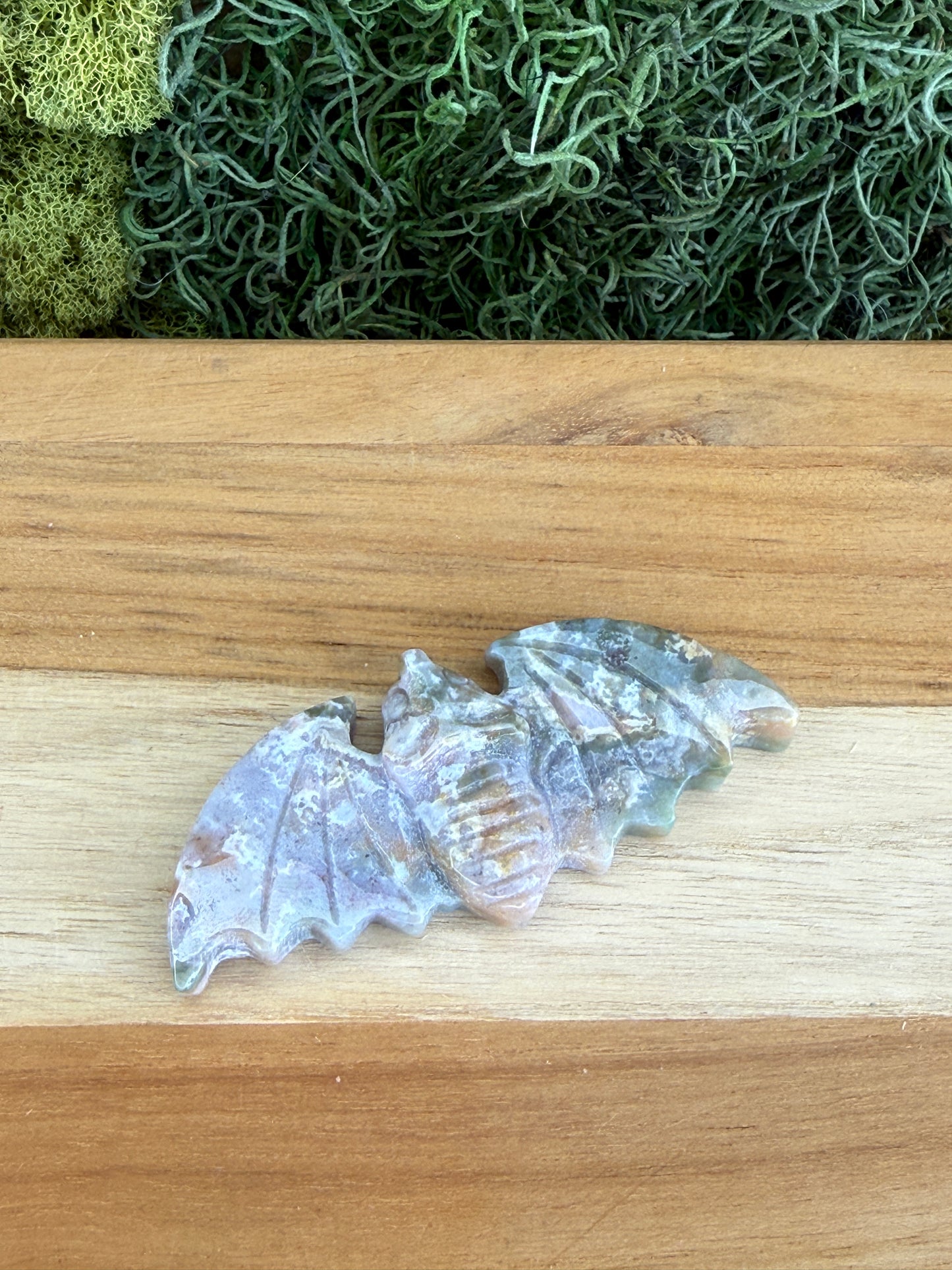 MOSS AGATE BAT