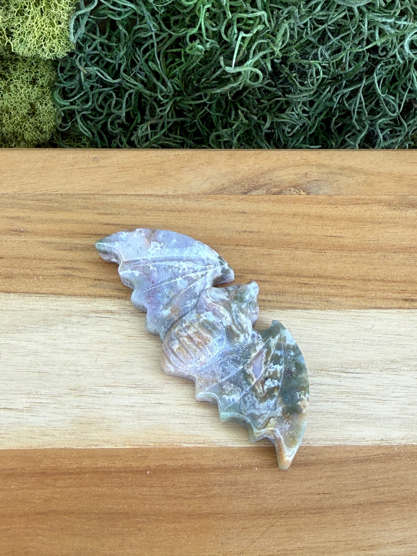 MOSS AGATE BAT