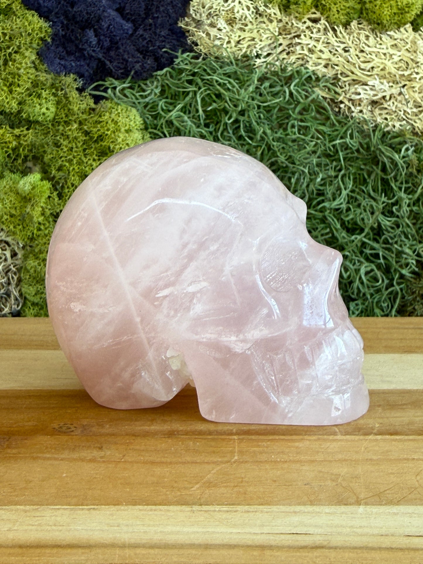 ROSE QUARTZ SKULL