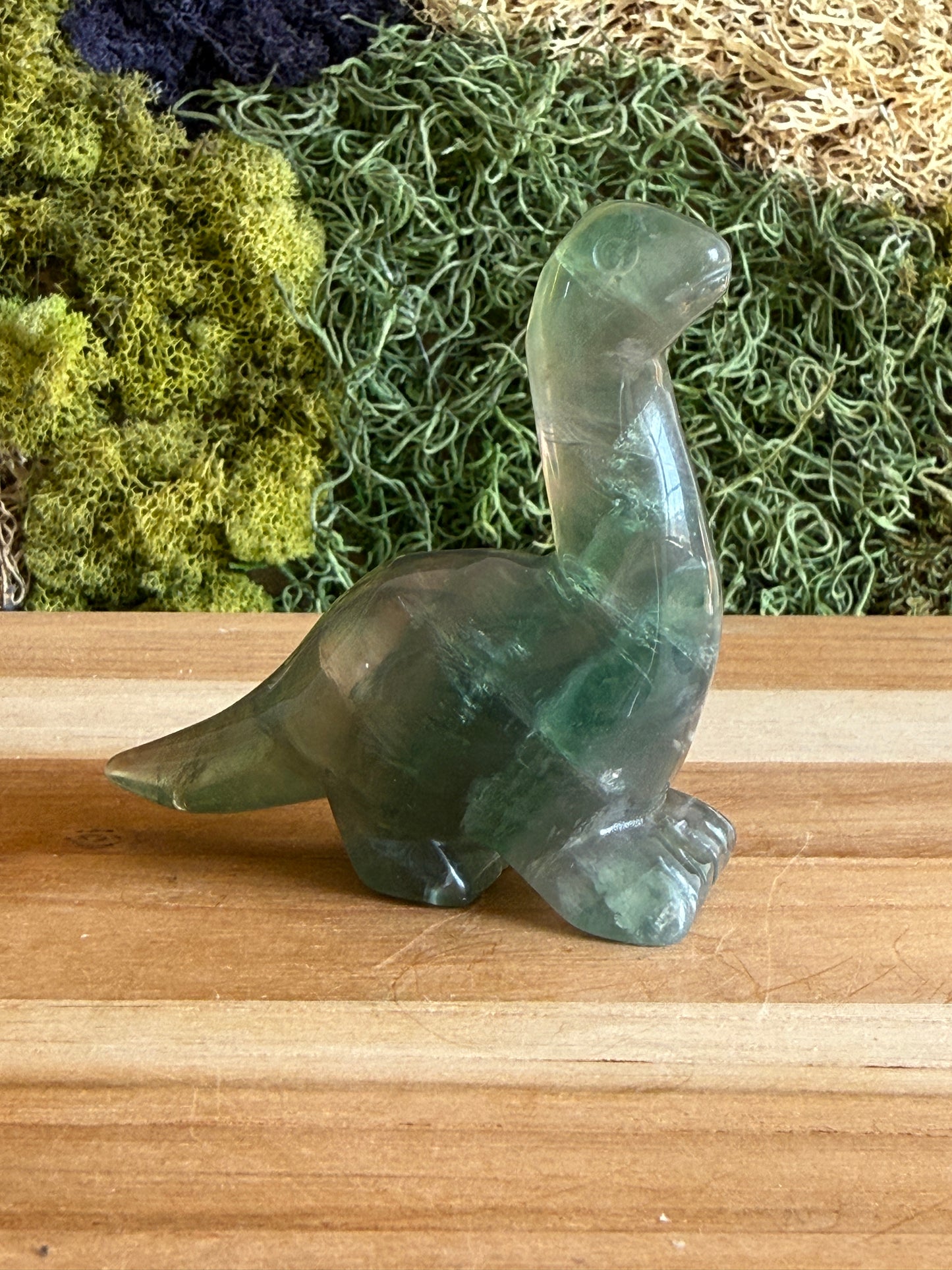 GREEN FLUORITE DINOSAUR