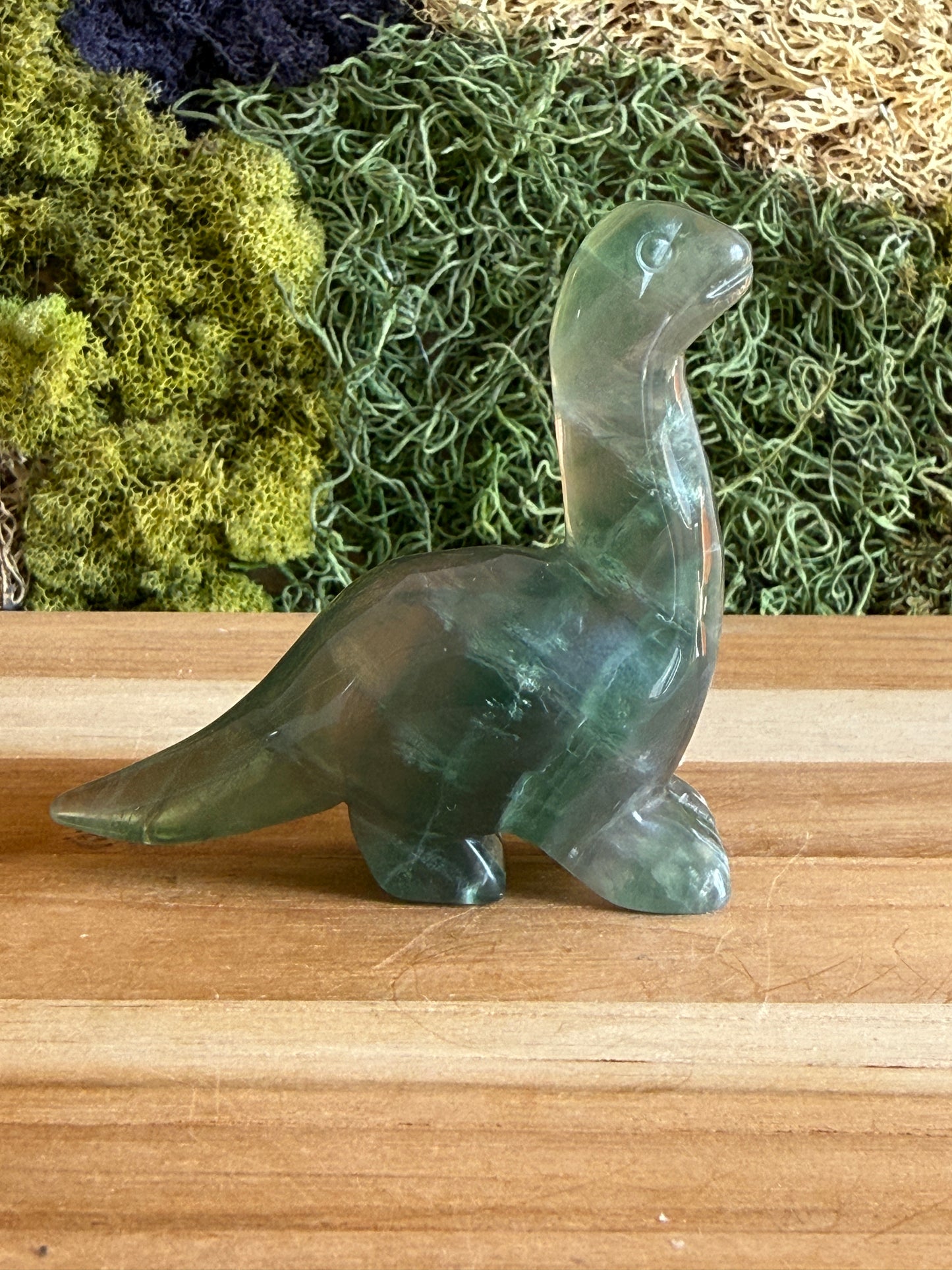 GREEN FLUORITE DINOSAUR