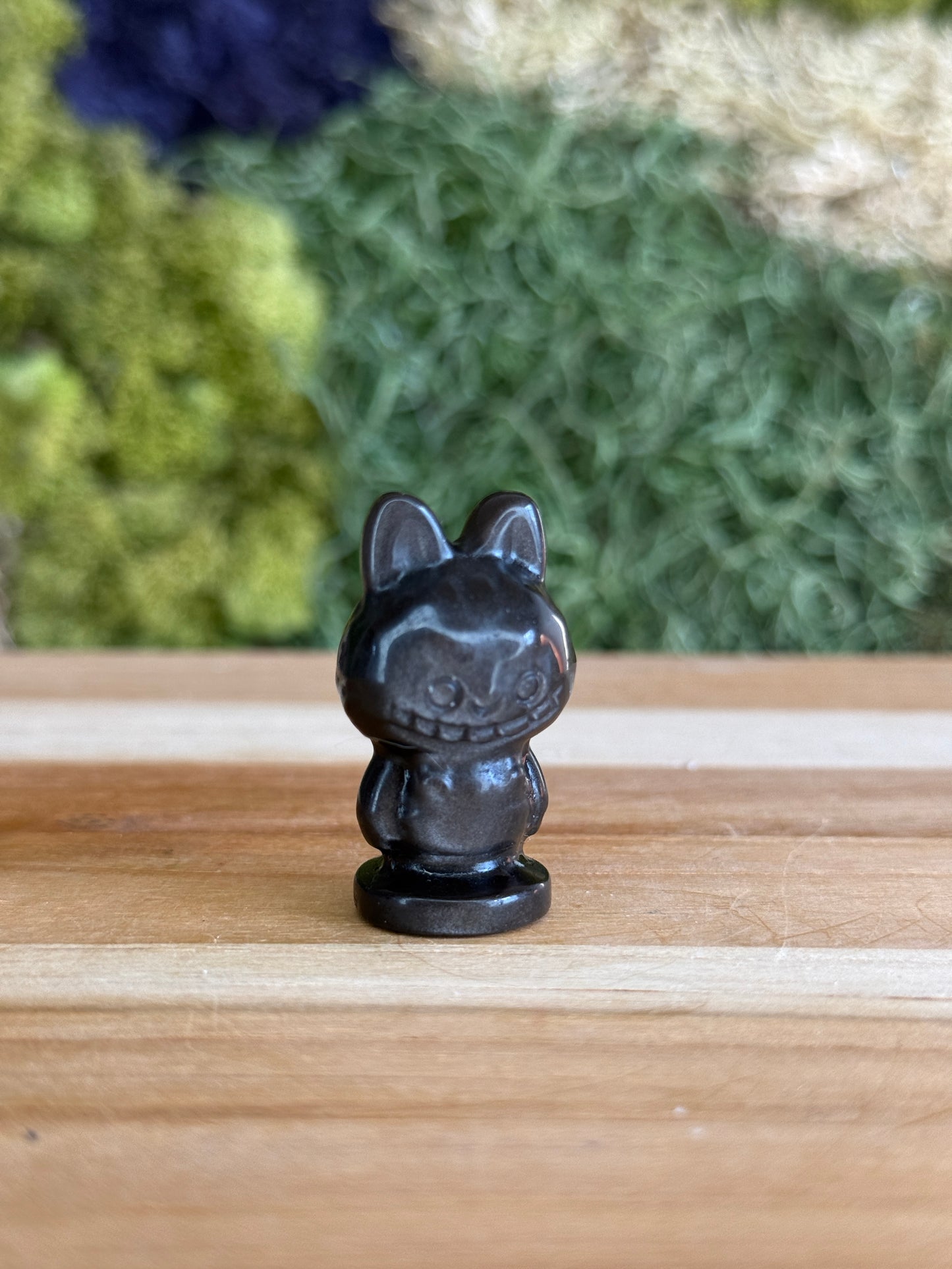 SILVER SHEEN OBSIDIAN LABUBU