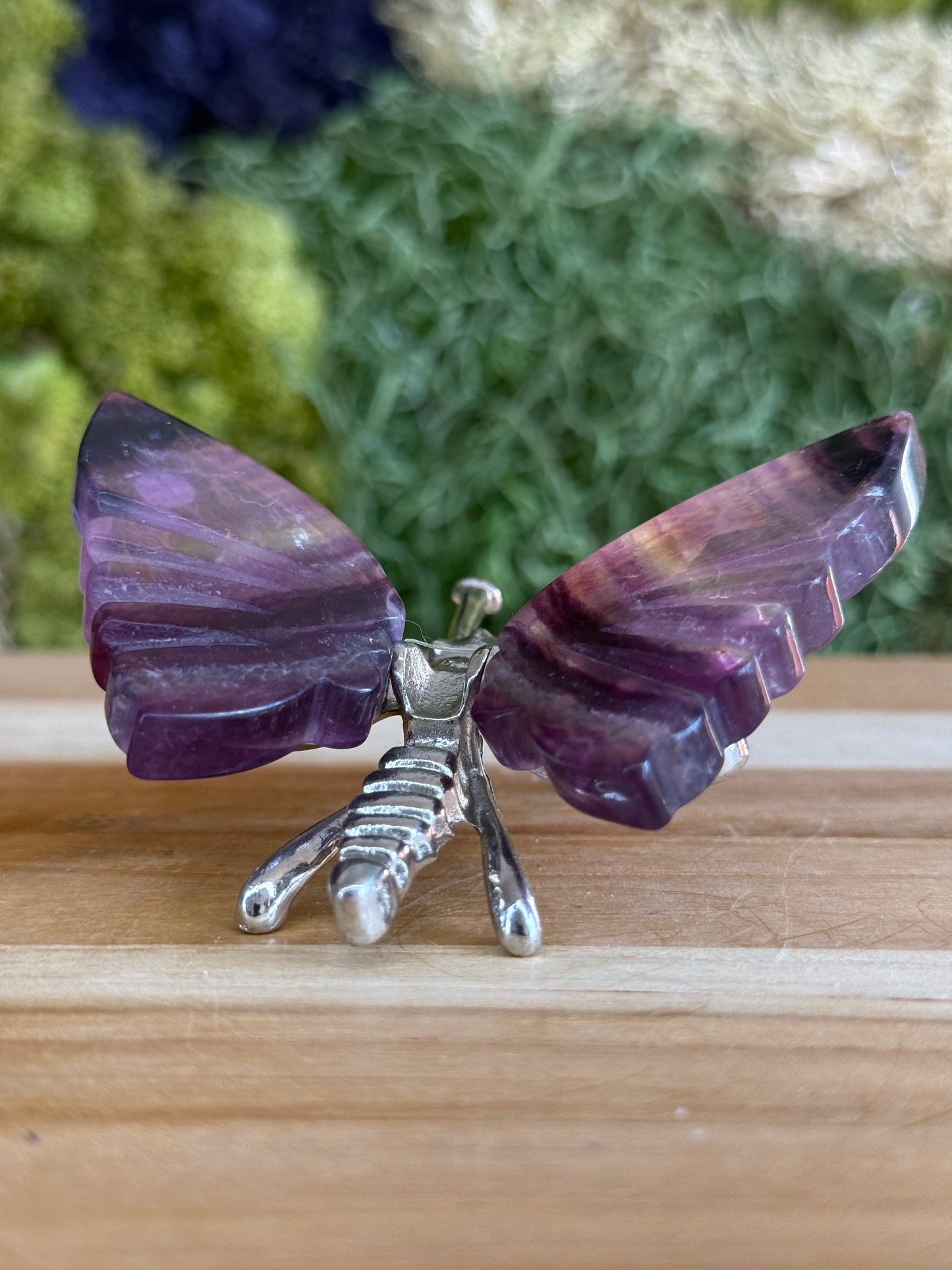 RAINBOW FLUORITE BUTTERFLY