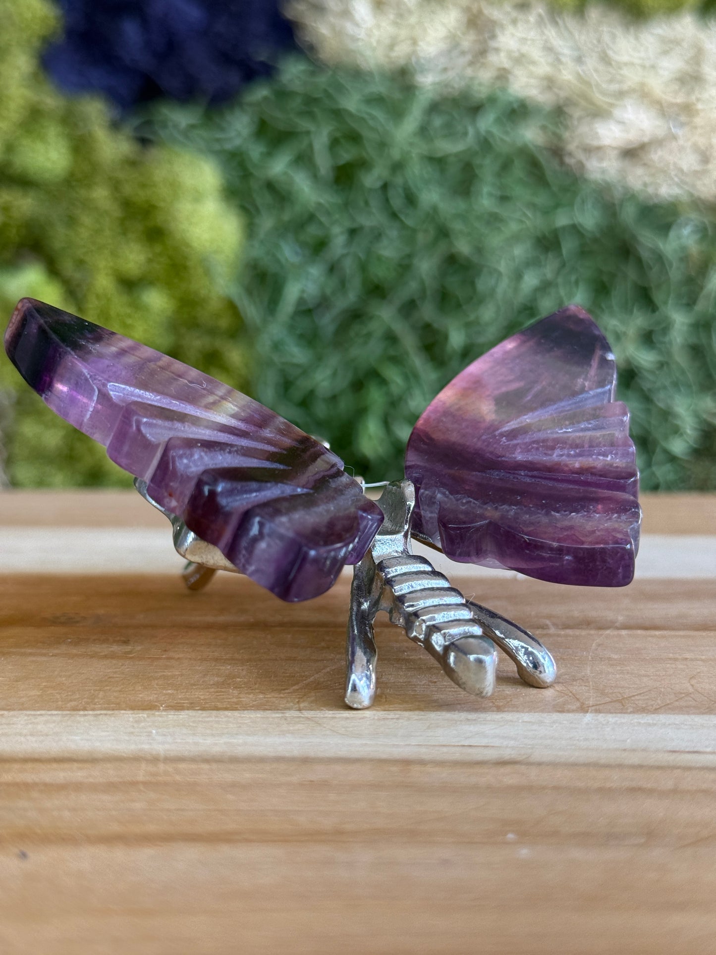 RAINBOW FLUORITE BUTTERFLY
