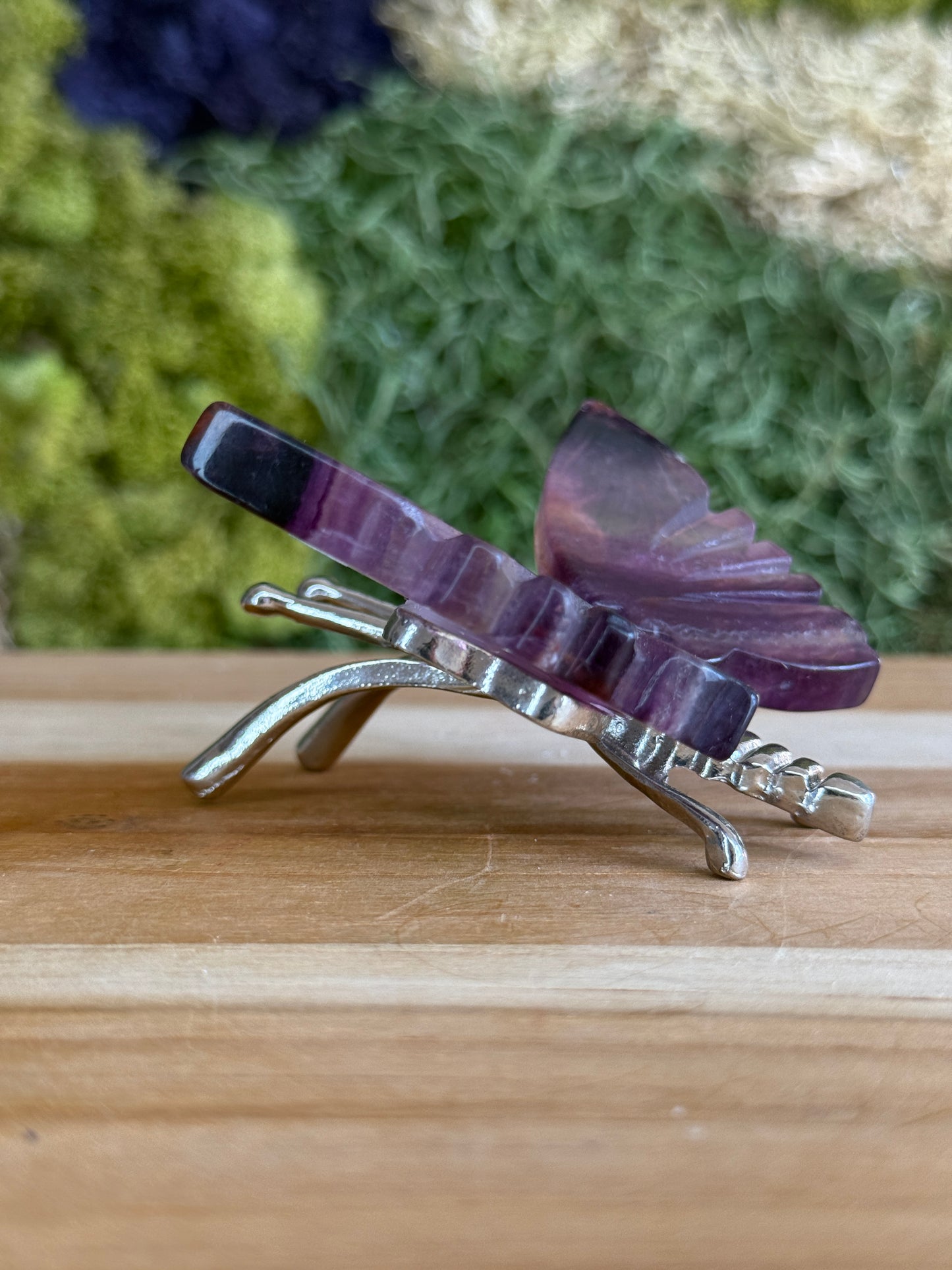 RAINBOW FLUORITE BUTTERFLY
