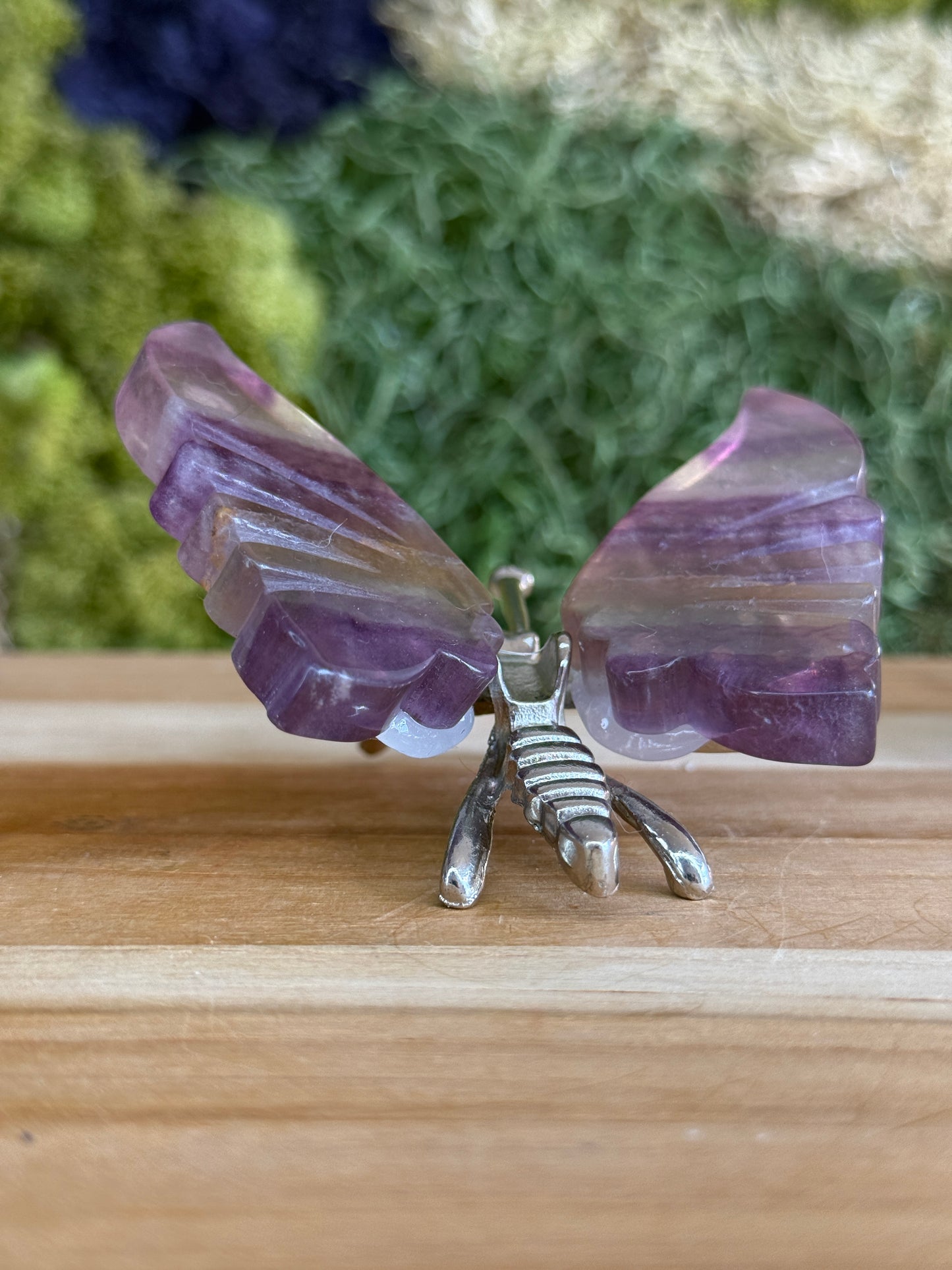 RAINBOW FLUORITE BUTTERFLY