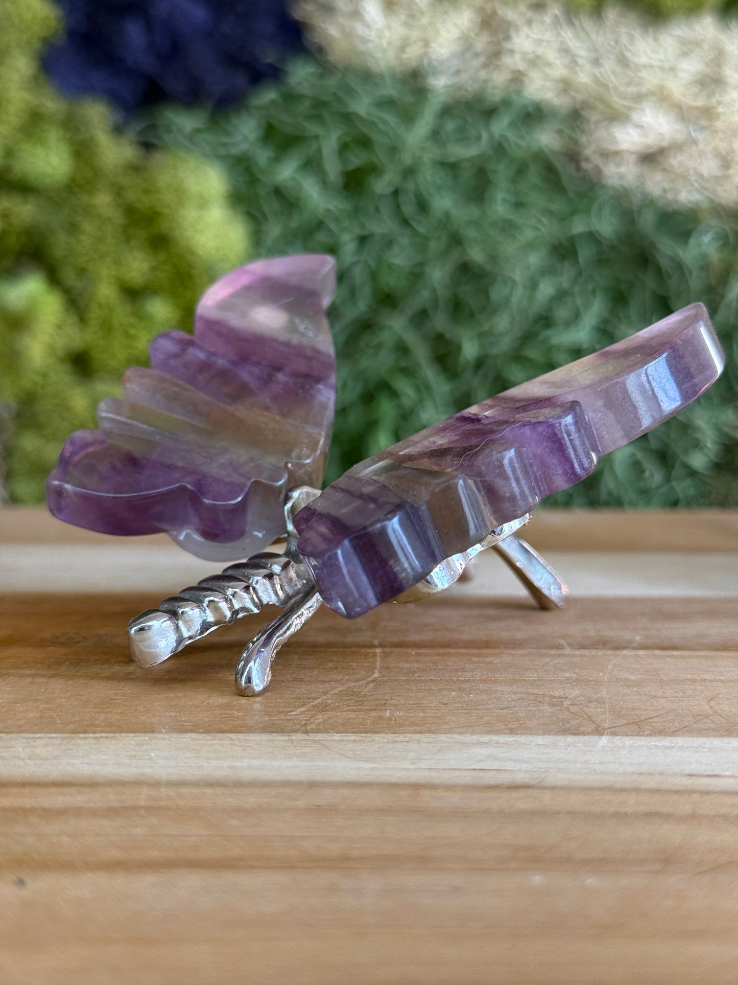 RAINBOW FLUORITE BUTTERFLY
