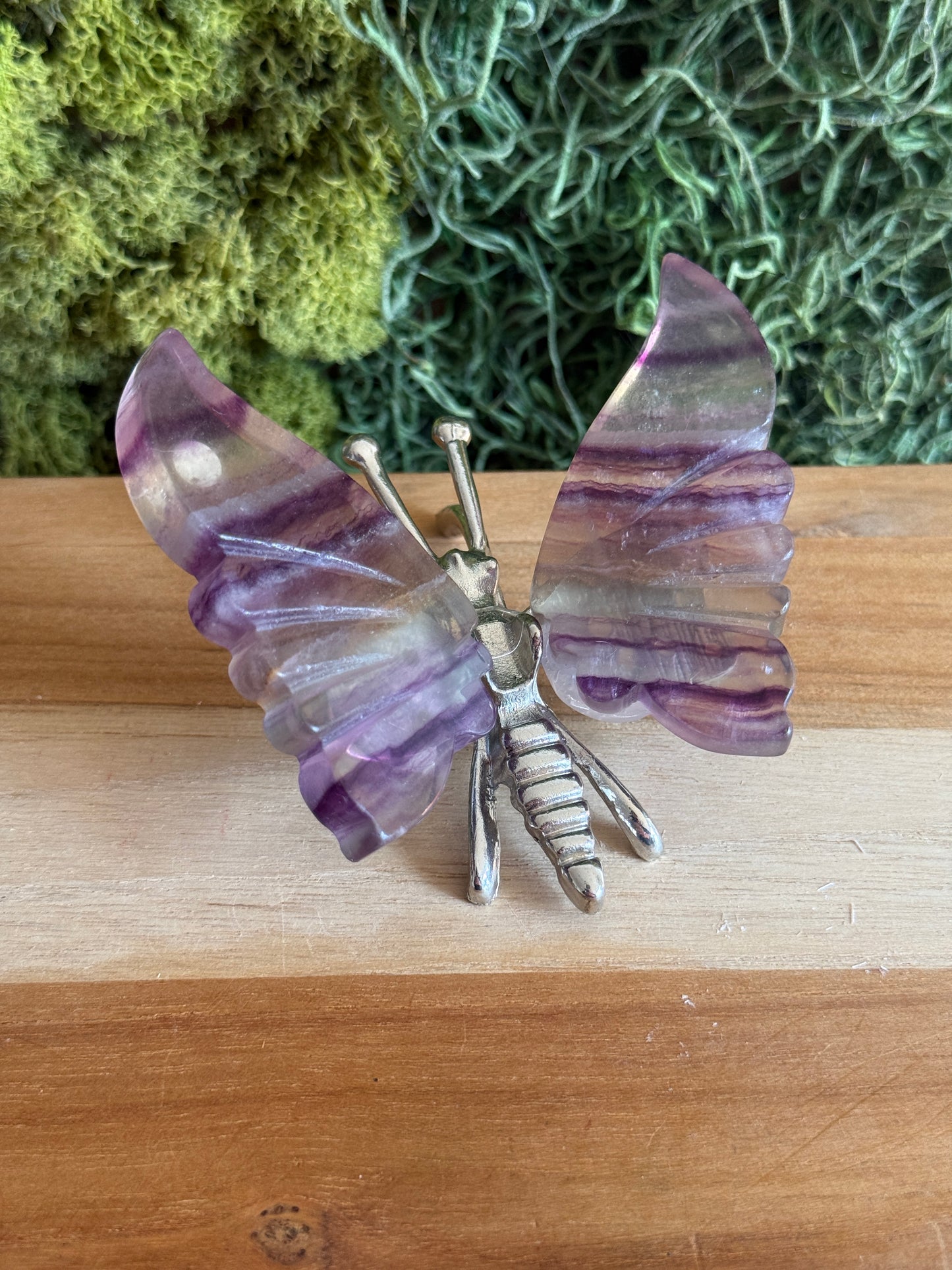 RAINBOW FLUORITE BUTTERFLY