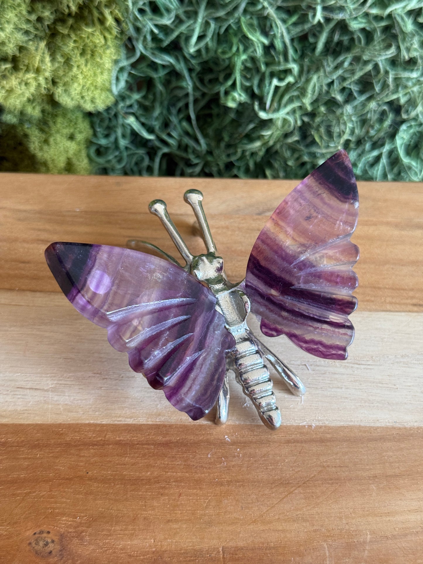 RAINBOW FLUORITE BUTTERFLY