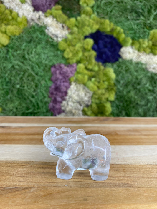 CLEAR QUARTZ ELEPHANT